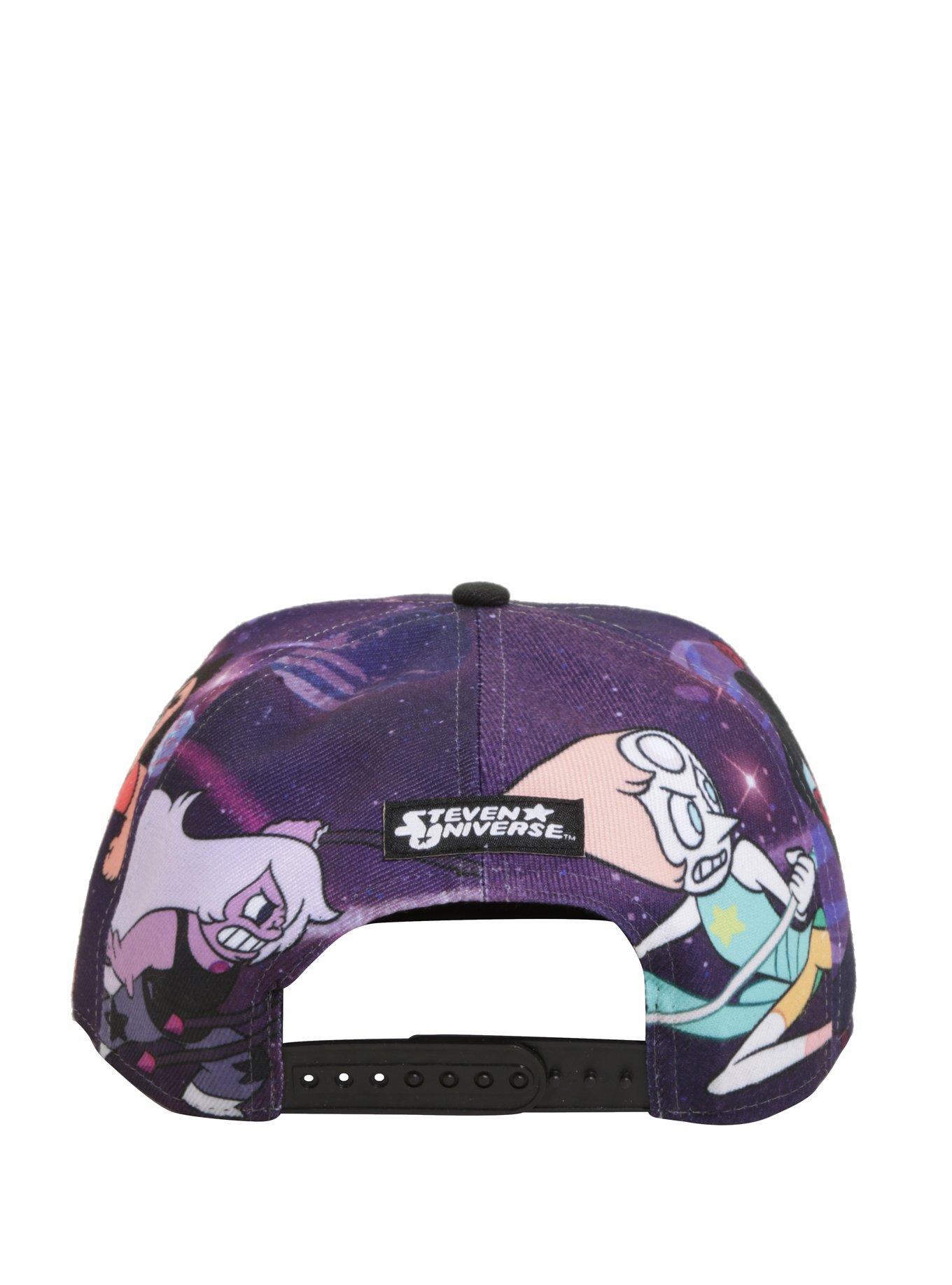 Steven Universe White Star Sublimated Crown Snapback Hat, , alternate