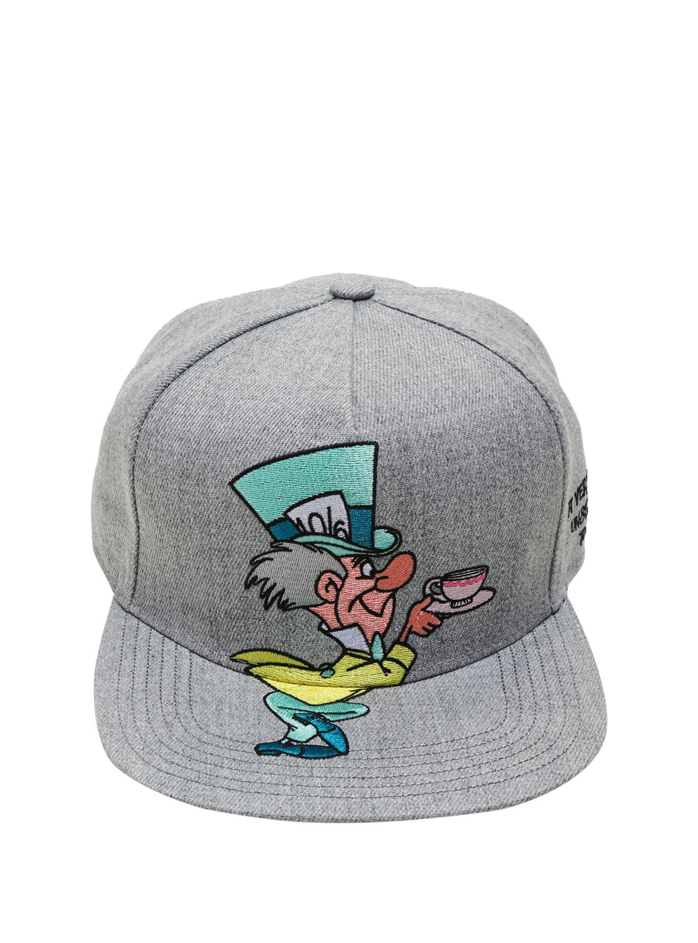 Disney Alice In Wonderland The Mad Hatter Snapback Hat, , alternate