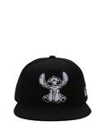 Disney Lilo & Stitch Black & White Snapback Hat, , alternate