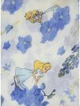 Loungefly Disney Alice In Wonderland Blue Floral Oblong Scarf, , alternate