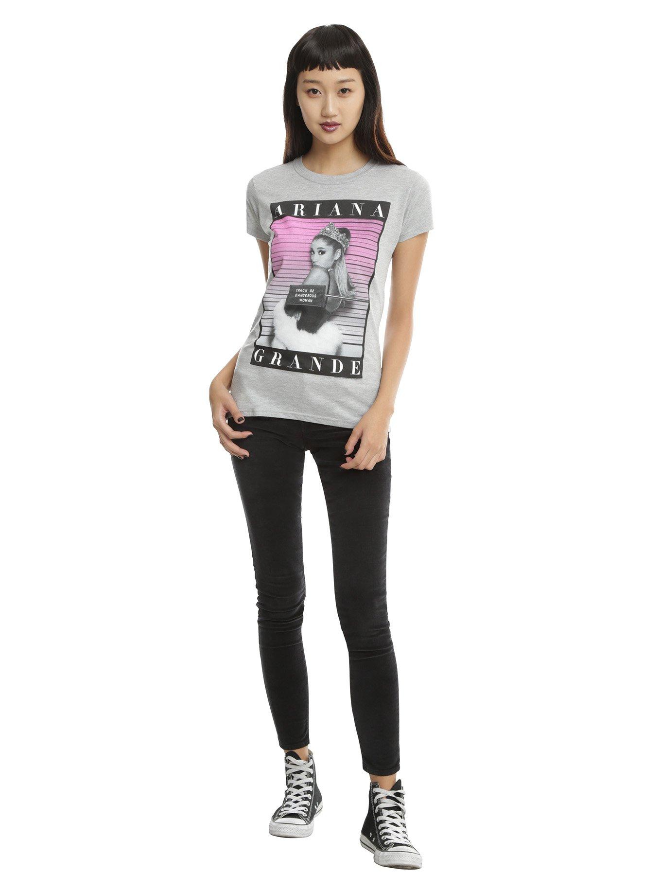 Ariana Grande Mugshot Girls T-Shirt, , alternate