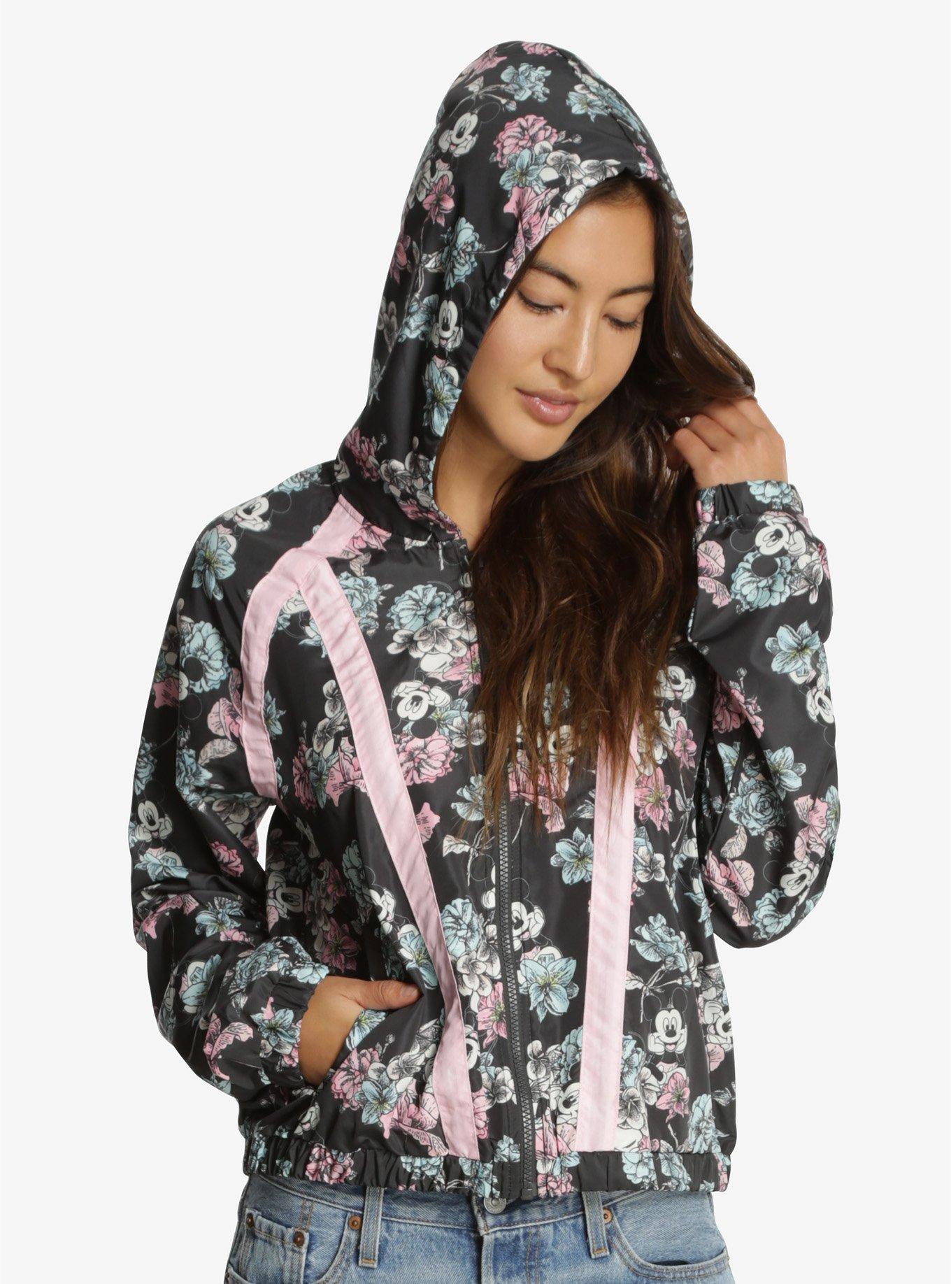 Disney Mickey Mouse Floral Windbreaker, , alternate
