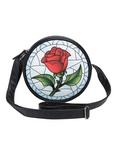 Disney Beauty And The Beast Stained Glass Enchanted Rose Crossbody Bag, , alternate