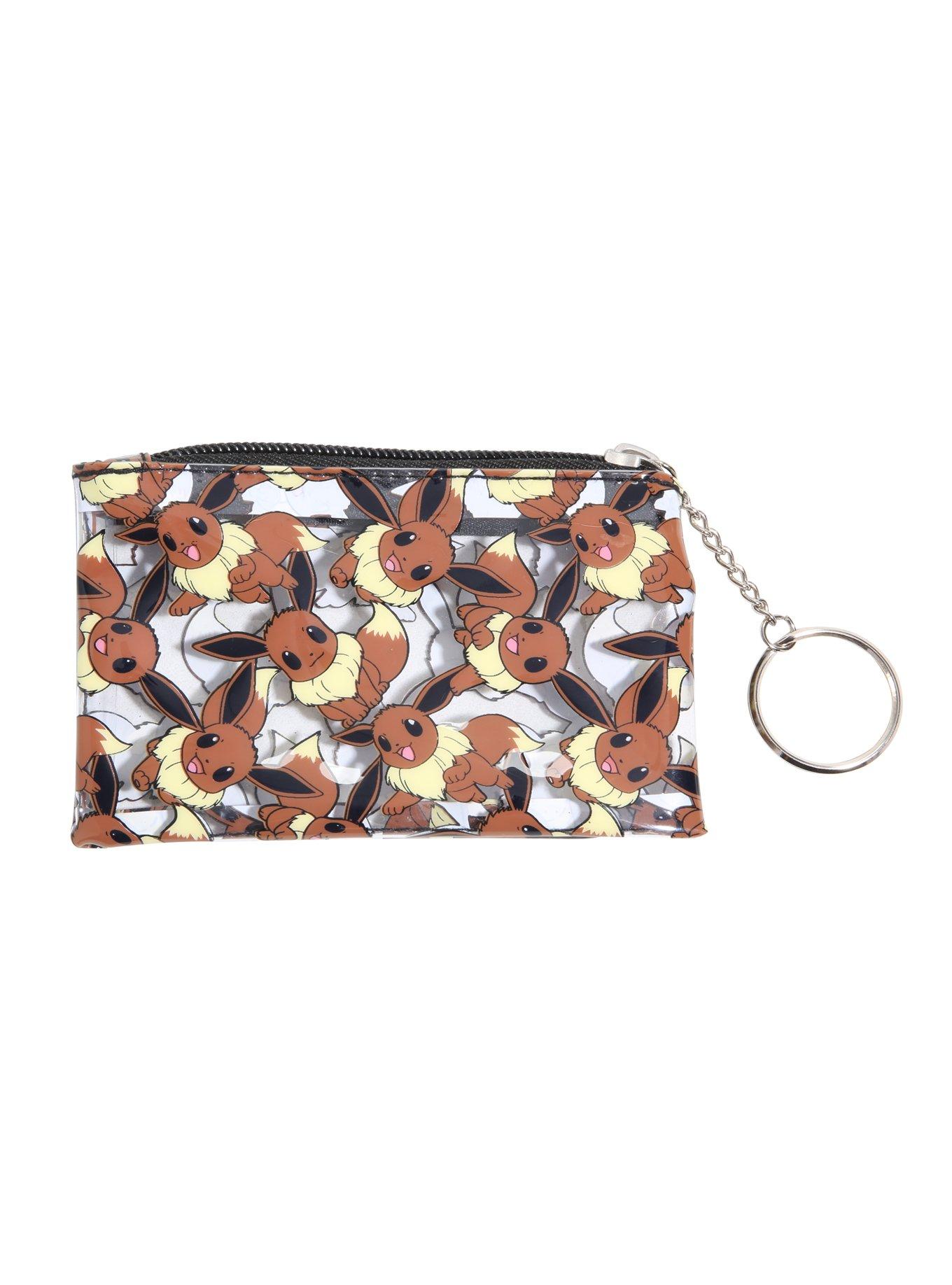 Pokemon Eevee Toss Print Clear Zip Coin Purse, , alternate