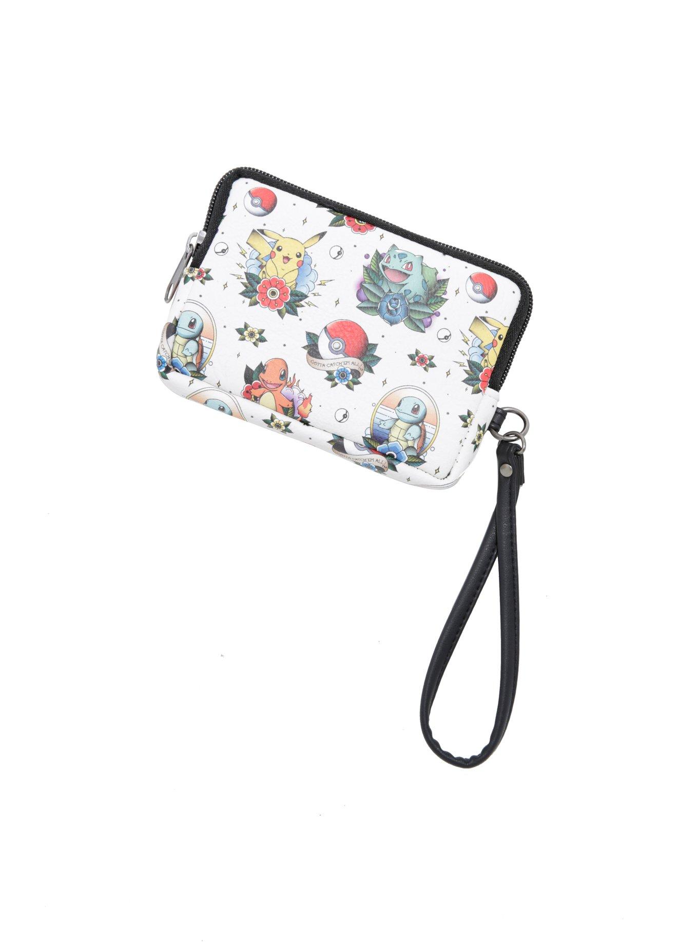 Loungefly Pokemon Starters Tattoo Print Zip Coin Purse, , alternate