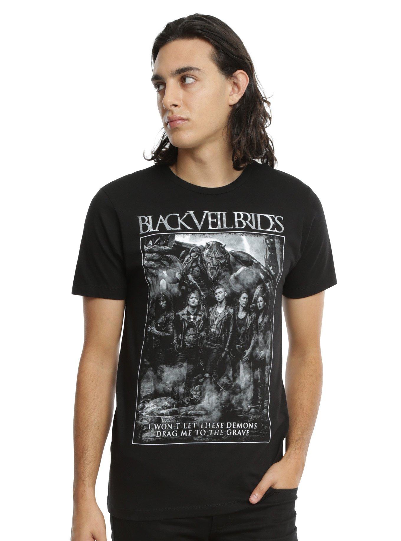 Black Veil Brides Drag Me To The Grave T-Shirt, , alternate