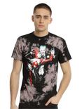 DC Comics The Joker & Harley Tango With Evil Bleach Wash T-Shirt, , alternate