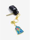Disney Beauty And The Beast Stained Glass Rose Key Chain, , alternate