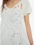 Disney Tinker Bell Sketchy Floral Womens Top, , alternate