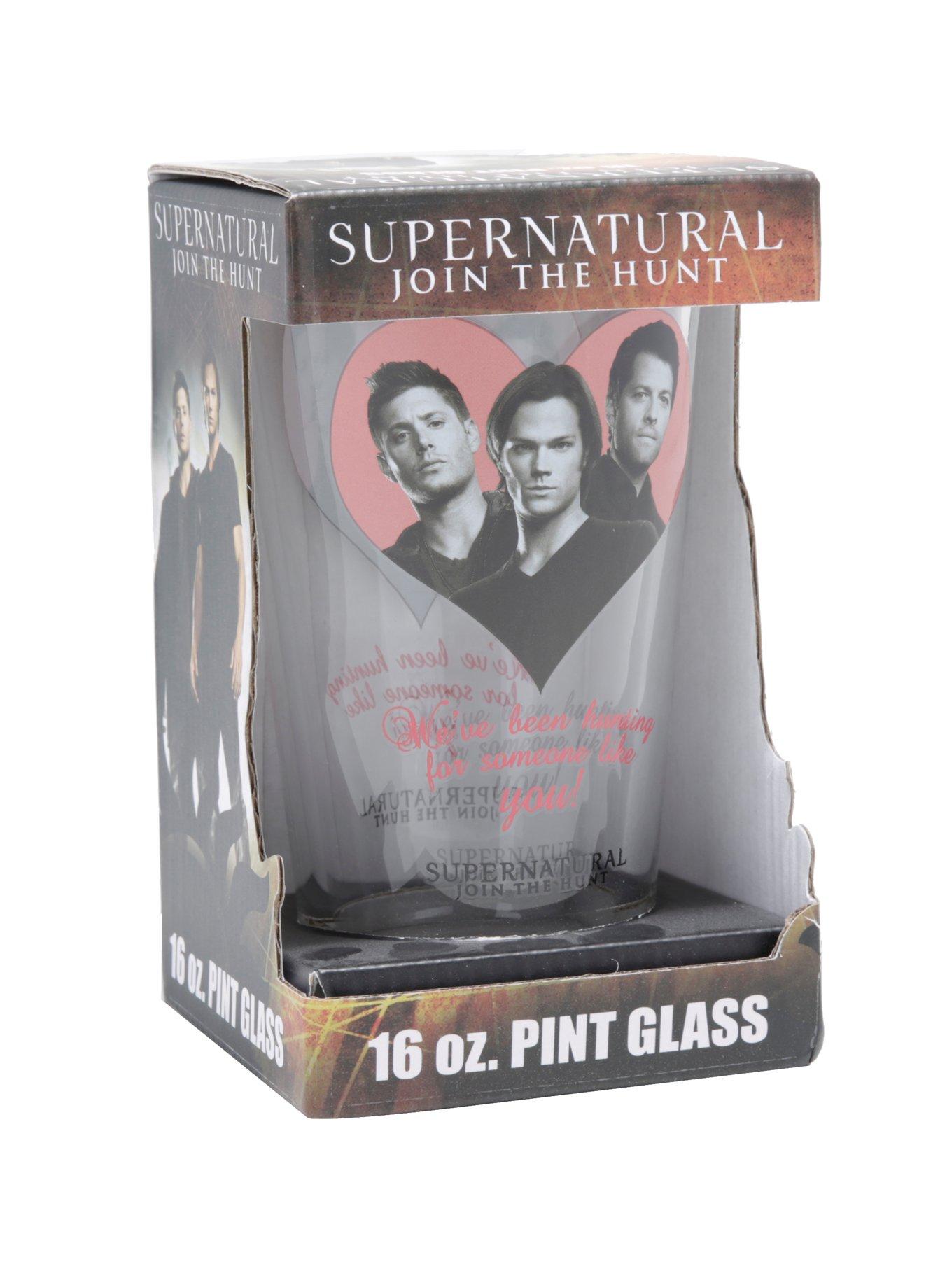 Supernatural Hunting Heart Pint Glass, , alternate