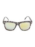 Translucent Smoke Mirror Retro Sunglasses, , alternate