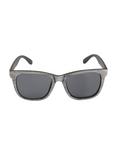 Grey Wood Smoke Lens Retro Sunglasses, , alternate