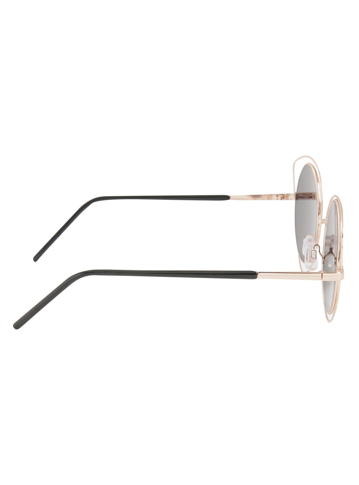 Gold Halo Cat Eye Sunglasses, , alternate