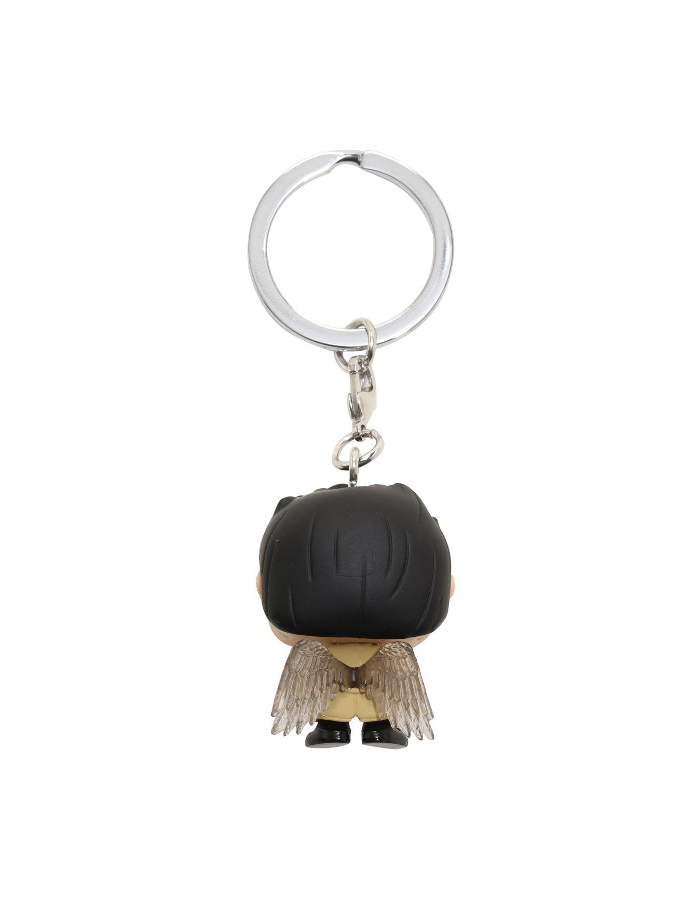 Funko Supernatural Pocket Pop! Castiel Trenchcoat Key Chain Hot Topic Exclusive, , alternate