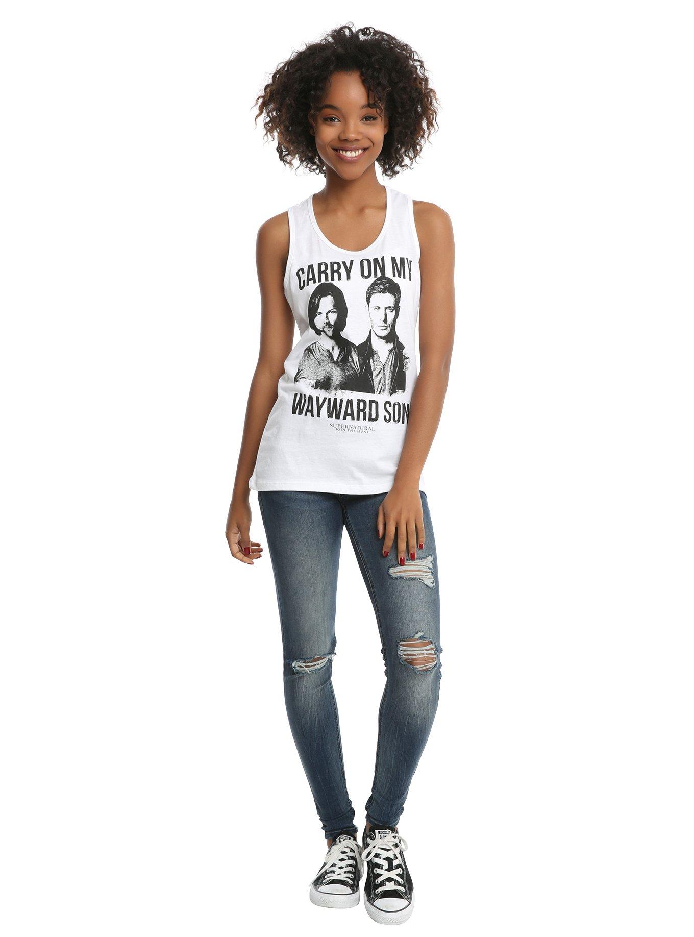 Supernatural Kansas Carry On Wayward Son Girls Tank Top, , alternate
