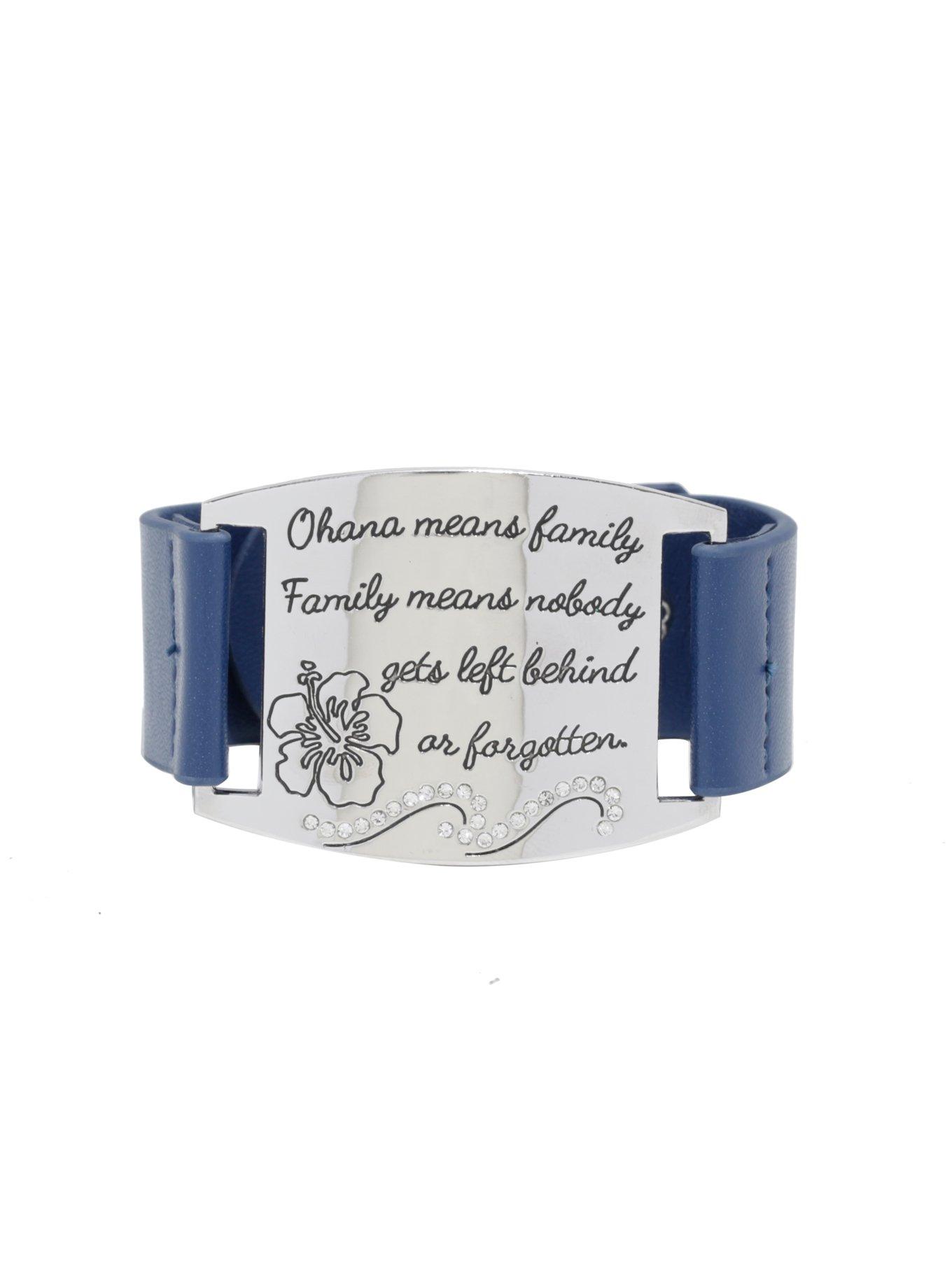 Disney Lilo & Stitch Ohana Quote Bracelet, , alternate