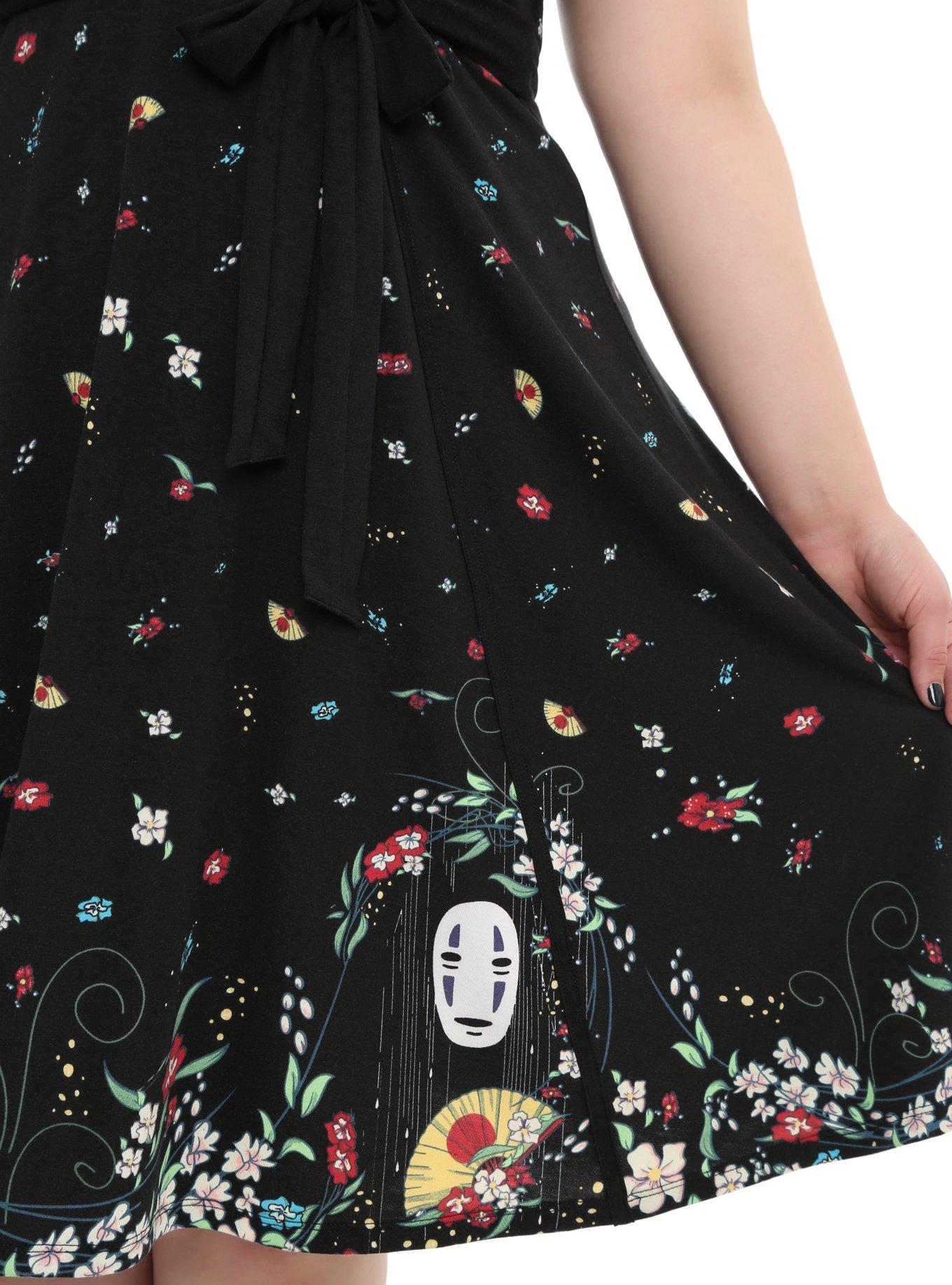 Her Universe Studio Ghibli Spirited Away Confetti Wrap Dress Plus Size, , alternate