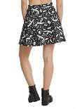 Black & White Dinosaur Skater Skirt, , alternate
