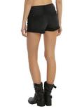 Blackheart Black Lace-Up Shorts, , alternate