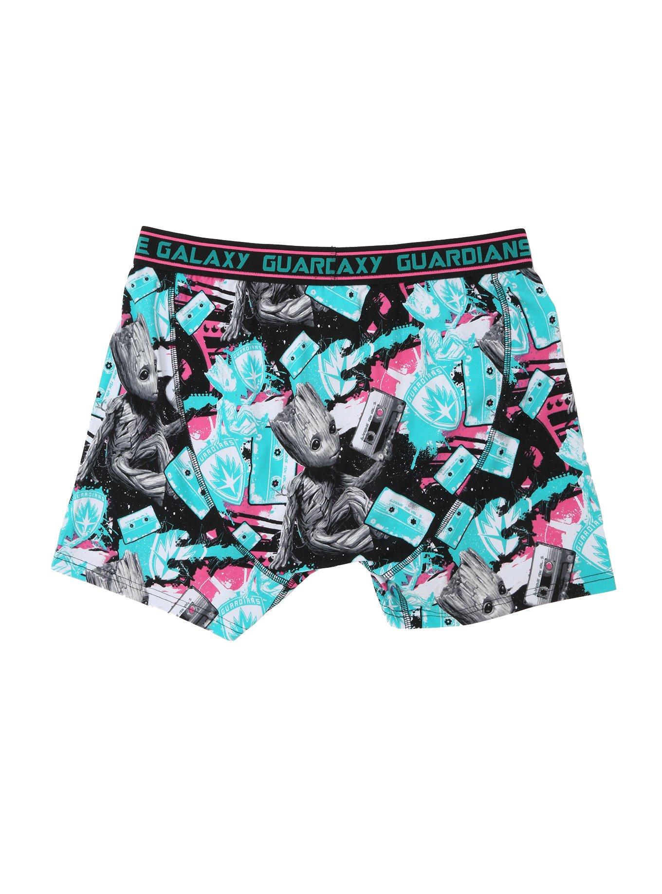 Marvel Guardians Of The Galaxy Vol. 2 Groot Mix Tape Boxer Briefs, , alternate