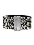 Blackheart Chain Link Magnetic Cuff Bracelet, , alternate