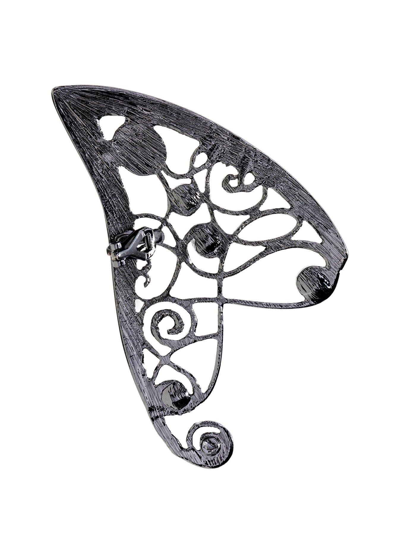 Blackheart Dark Fairy Ear Cuff, , alternate