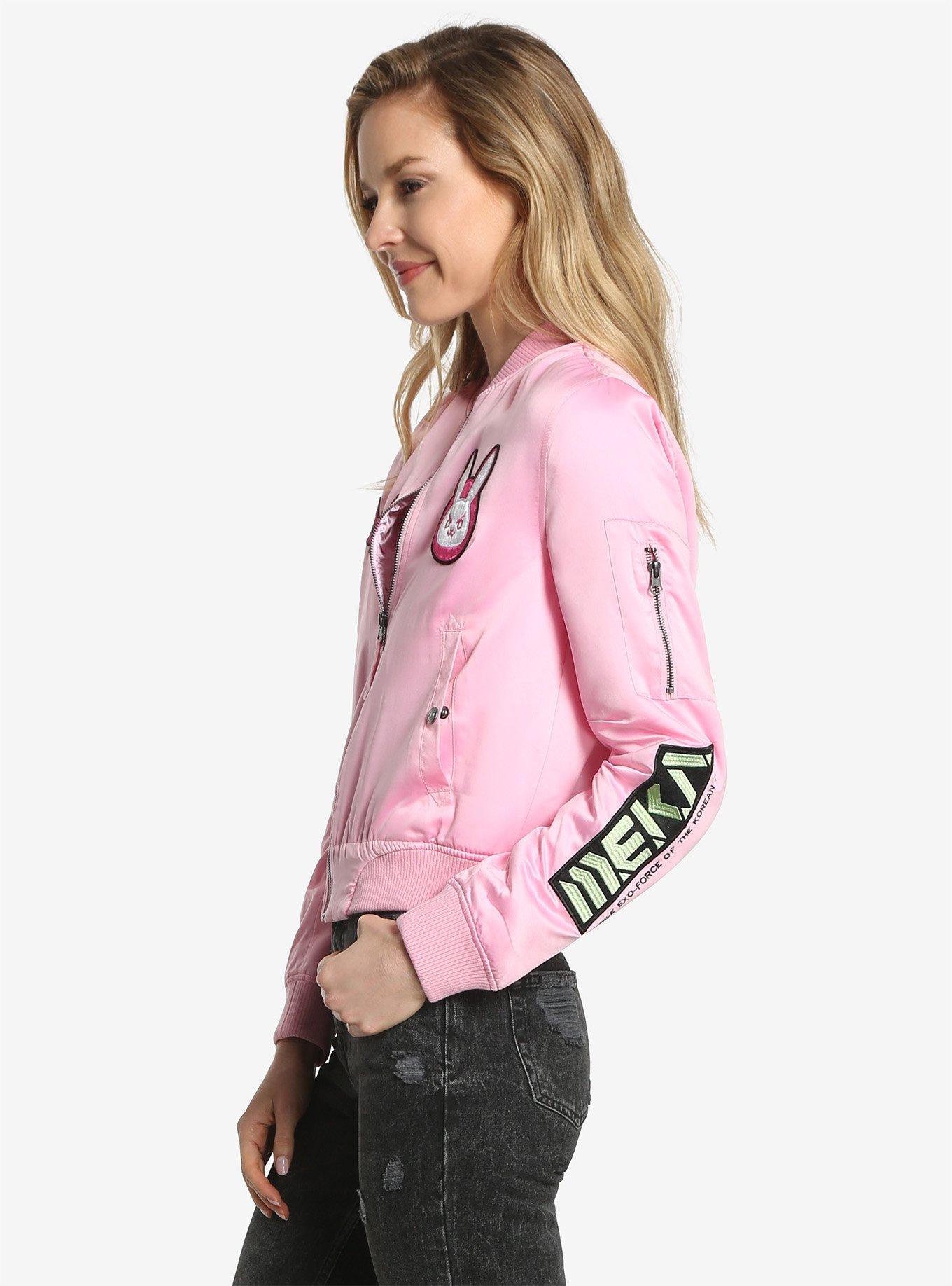 Overwatch D.Va Patch Womens Bomber Jacket, , alternate