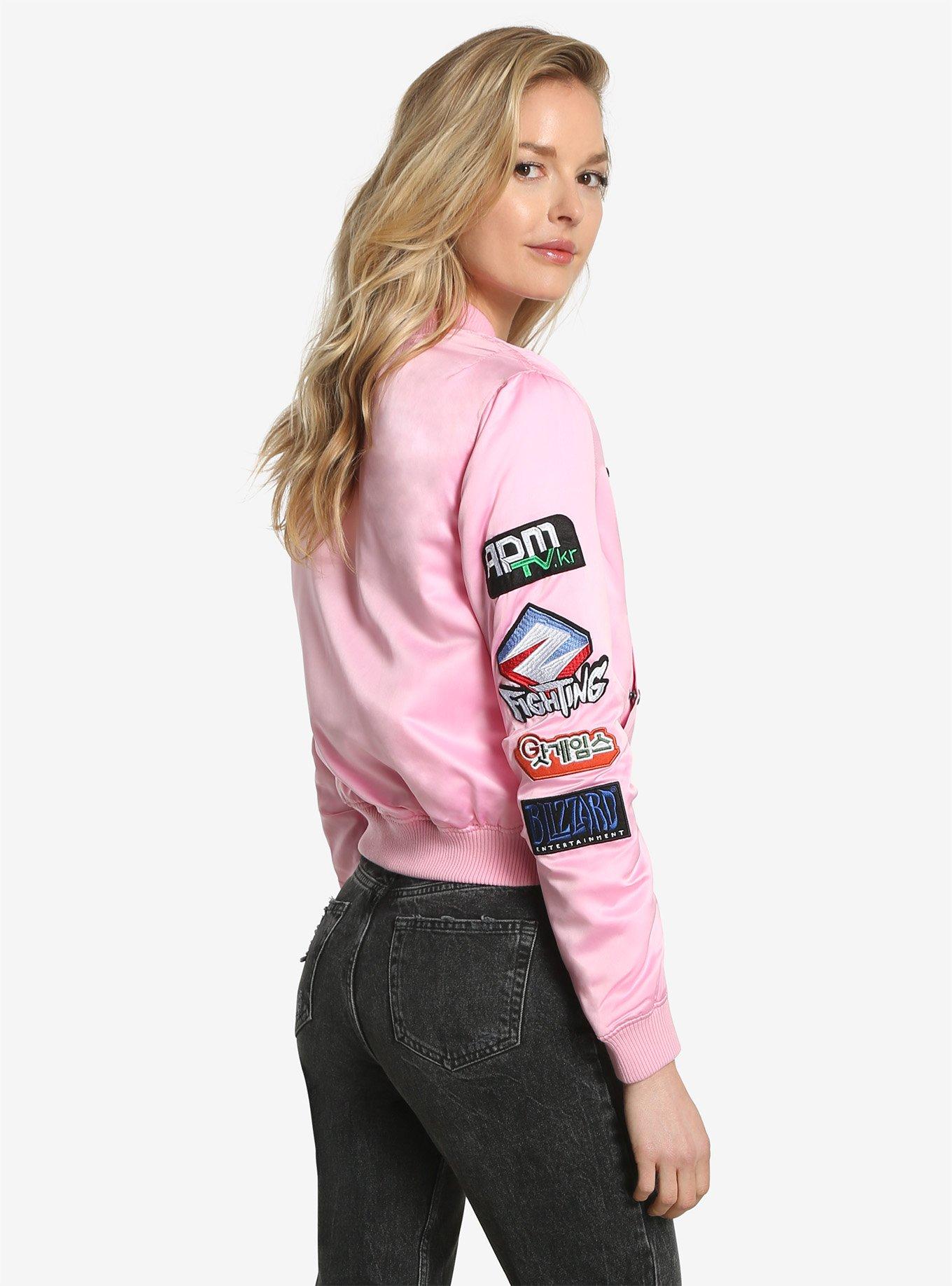 Overwatch D.Va Patch Womens Bomber Jacket, , alternate