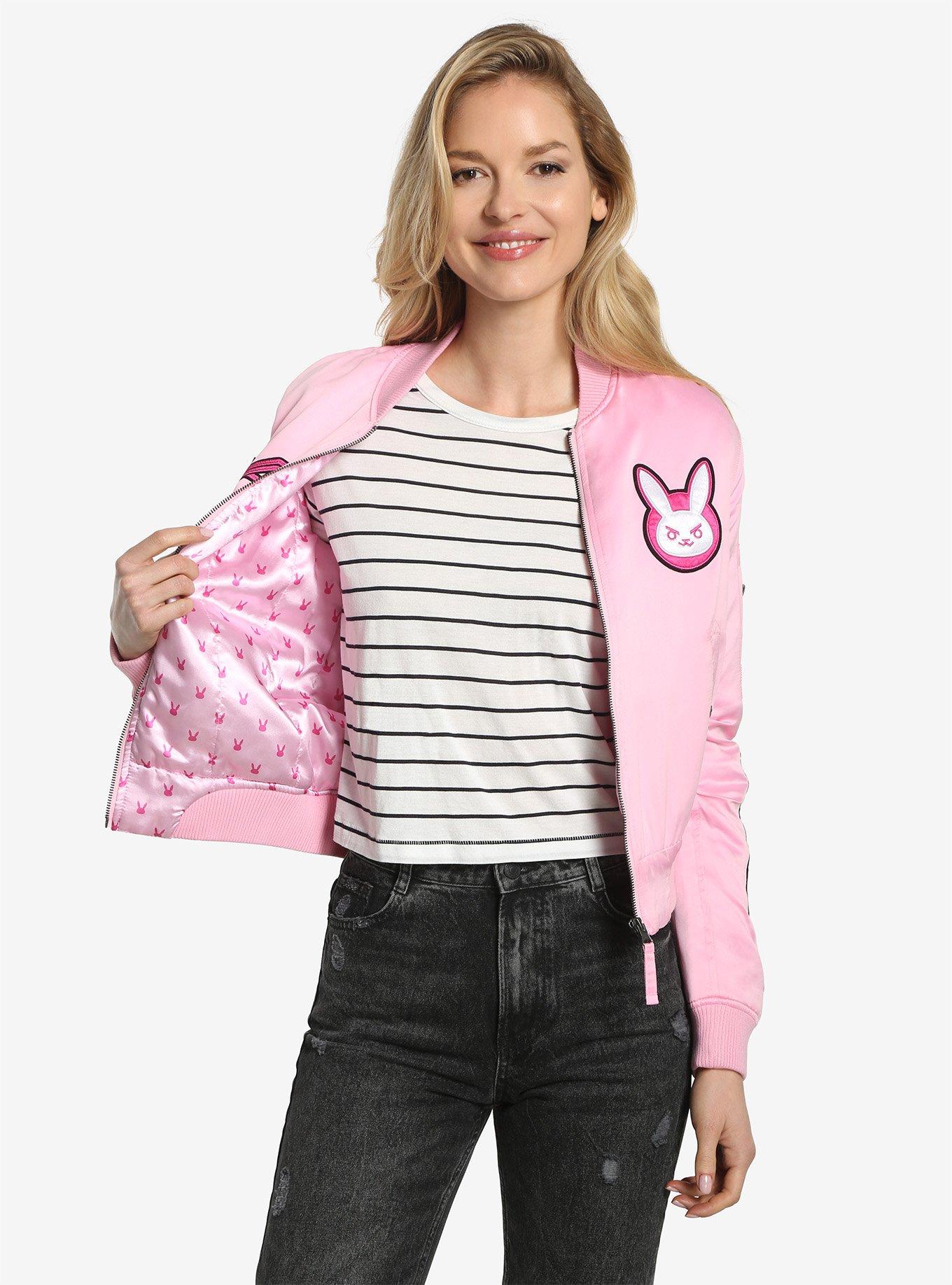 Overwatch D.Va Patch Womens Bomber Jacket, , alternate