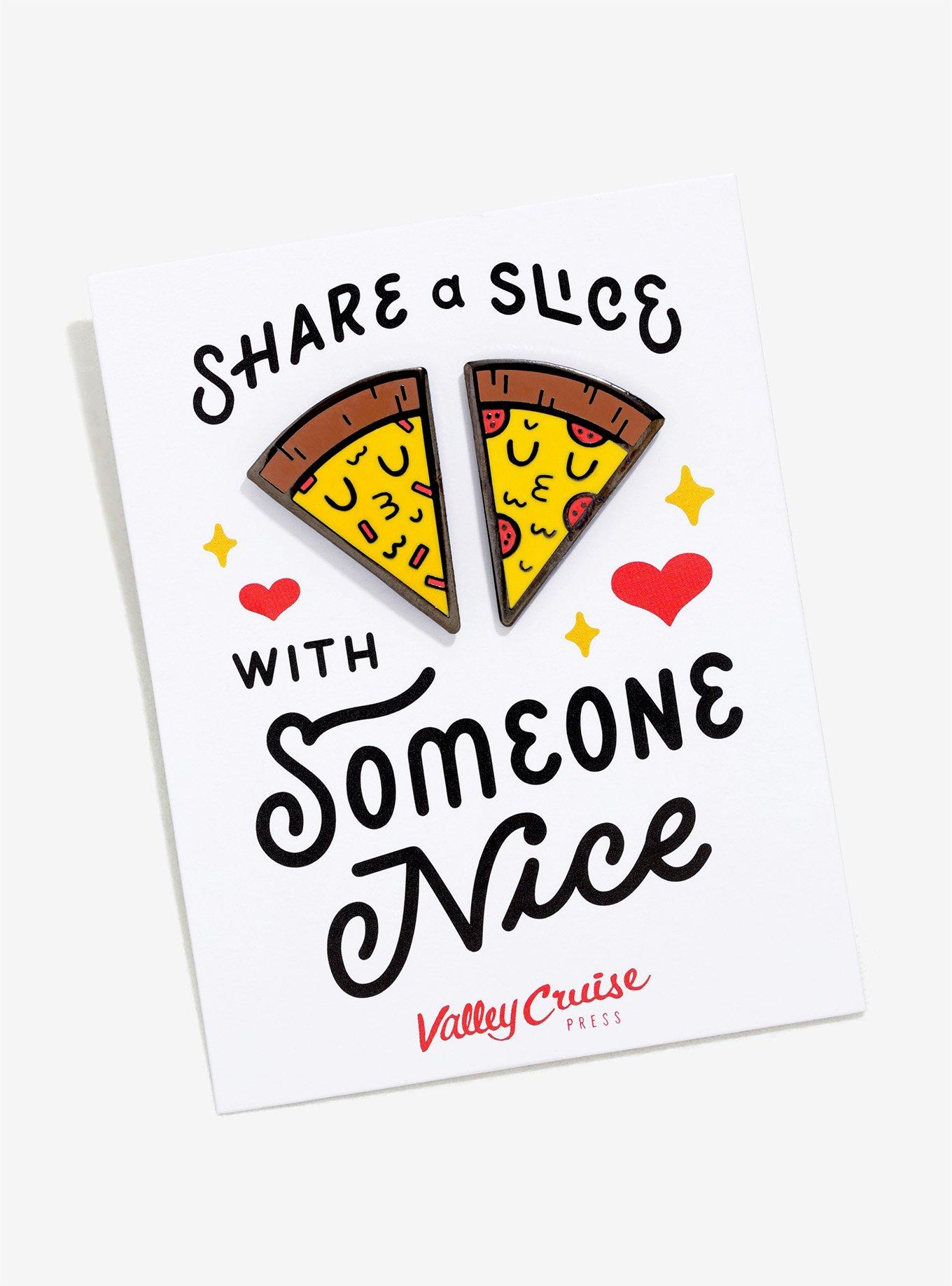 Pizza Slice Enamel Pin Set, , alternate