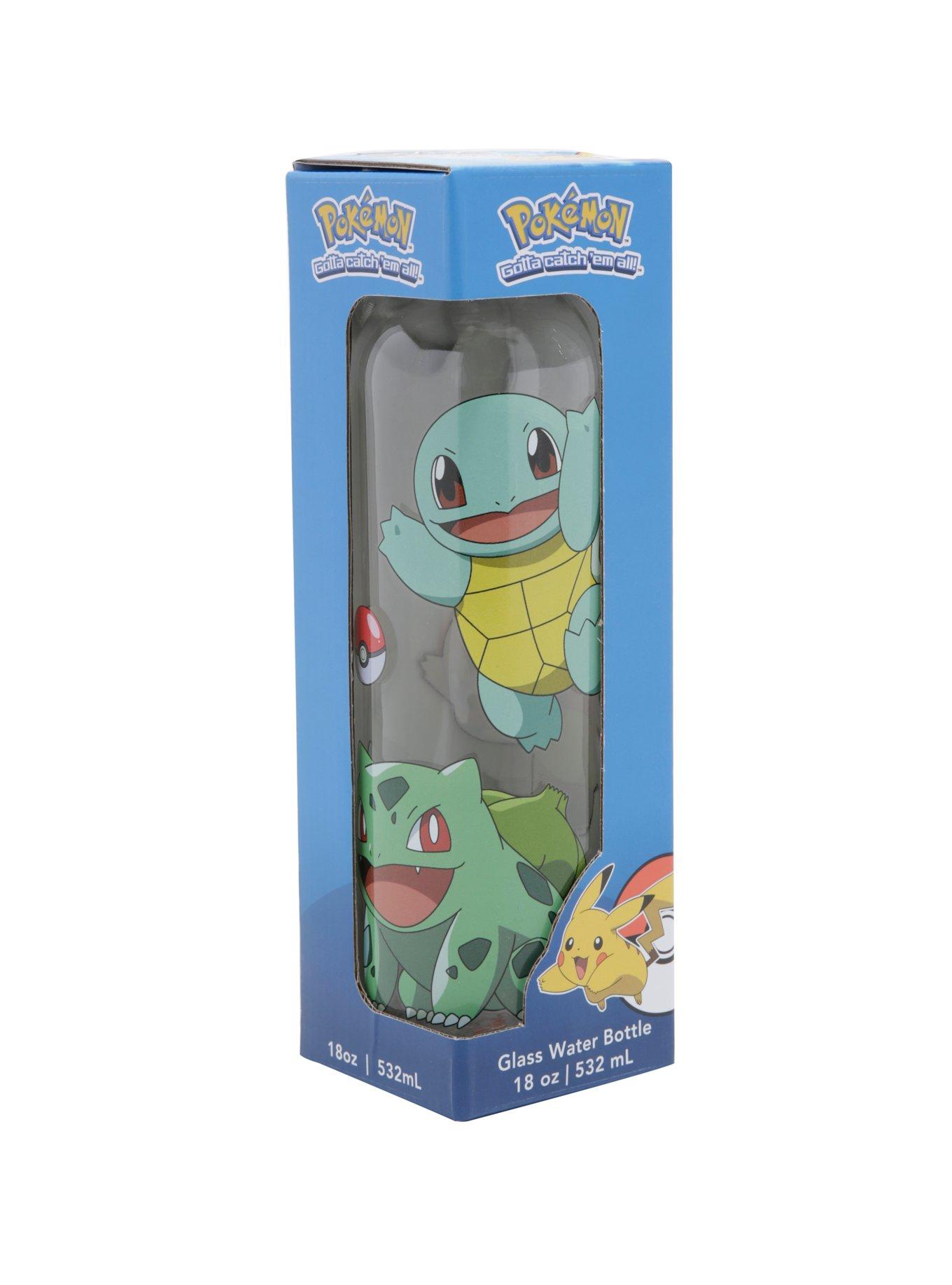 Pokemon Starters Glass Water Bottle, , alternate