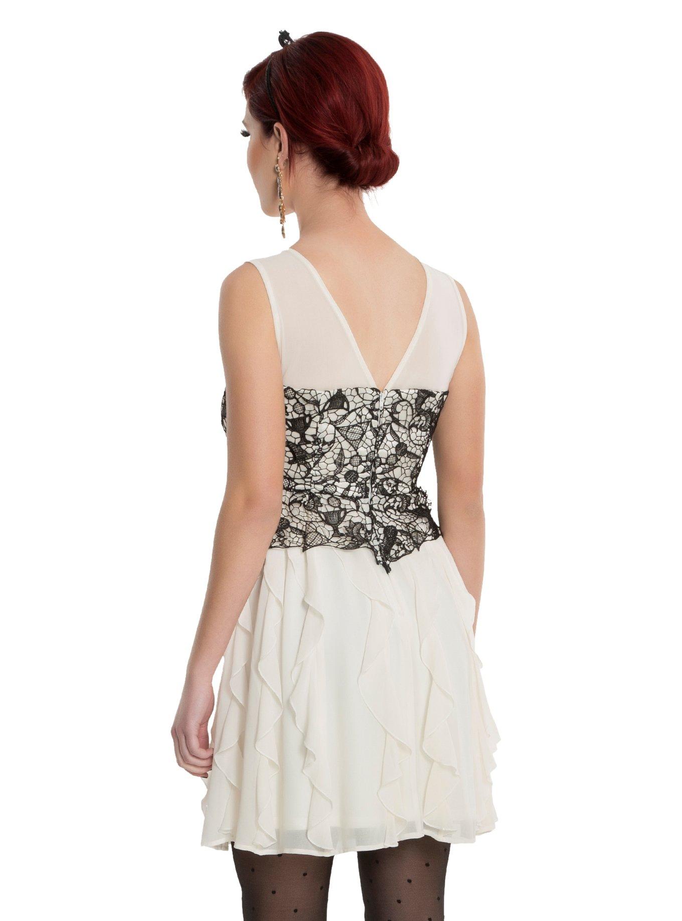 Harry Potter Black Lace & Ivory Ruffle Gown, , alternate