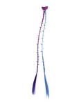 Blackheart Purple & Blue Spiked Braided Hair Clip, , alternate