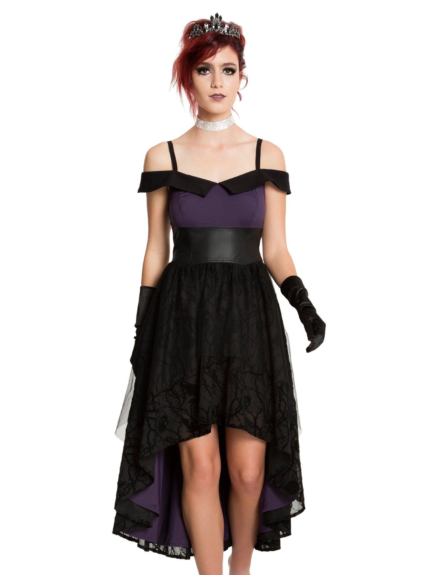 Disney Villains Black & Purple Gown, PURPLE, alternate