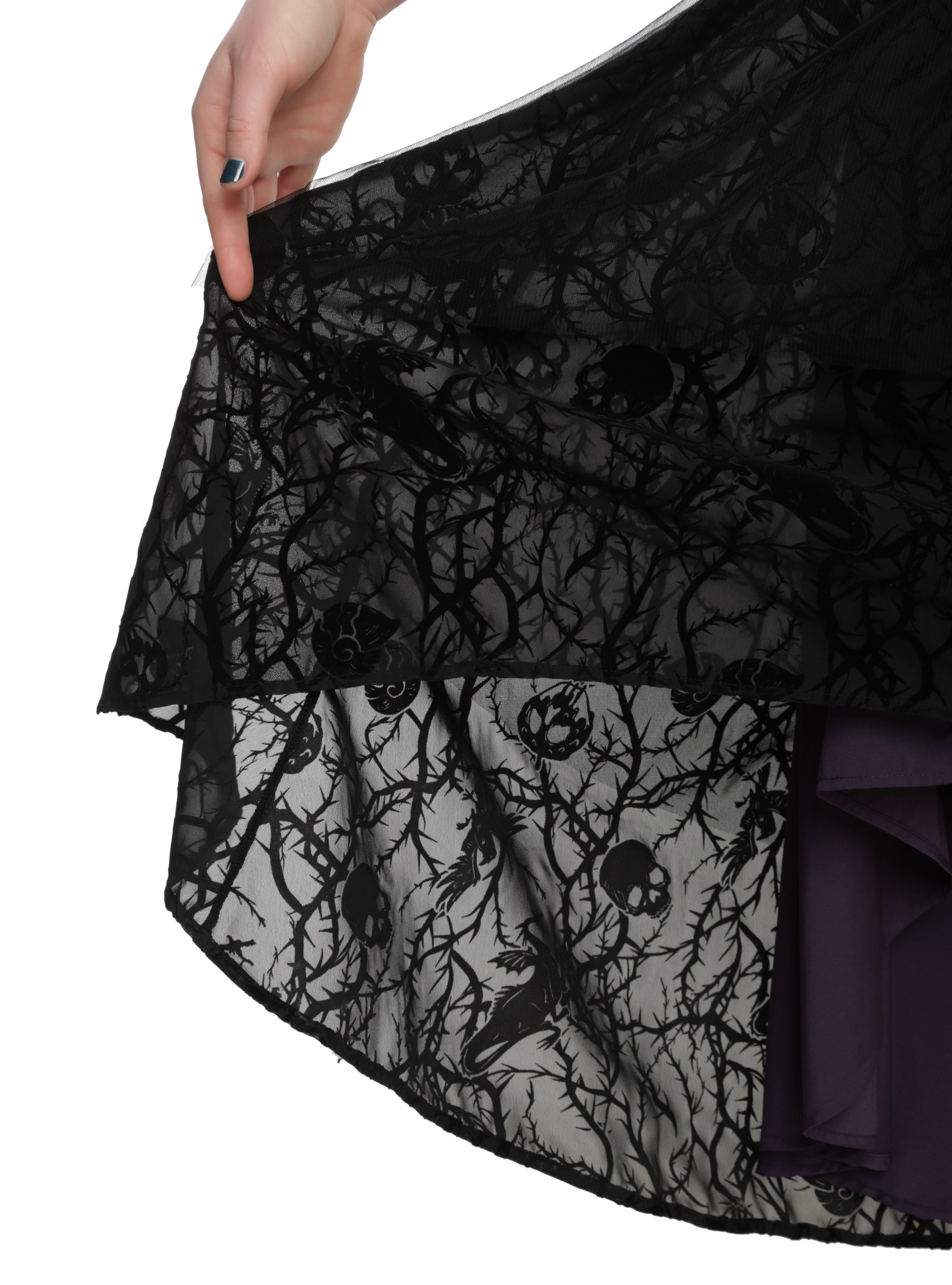 Disney Villains Black & Purple Gown Plus Size, , alternate