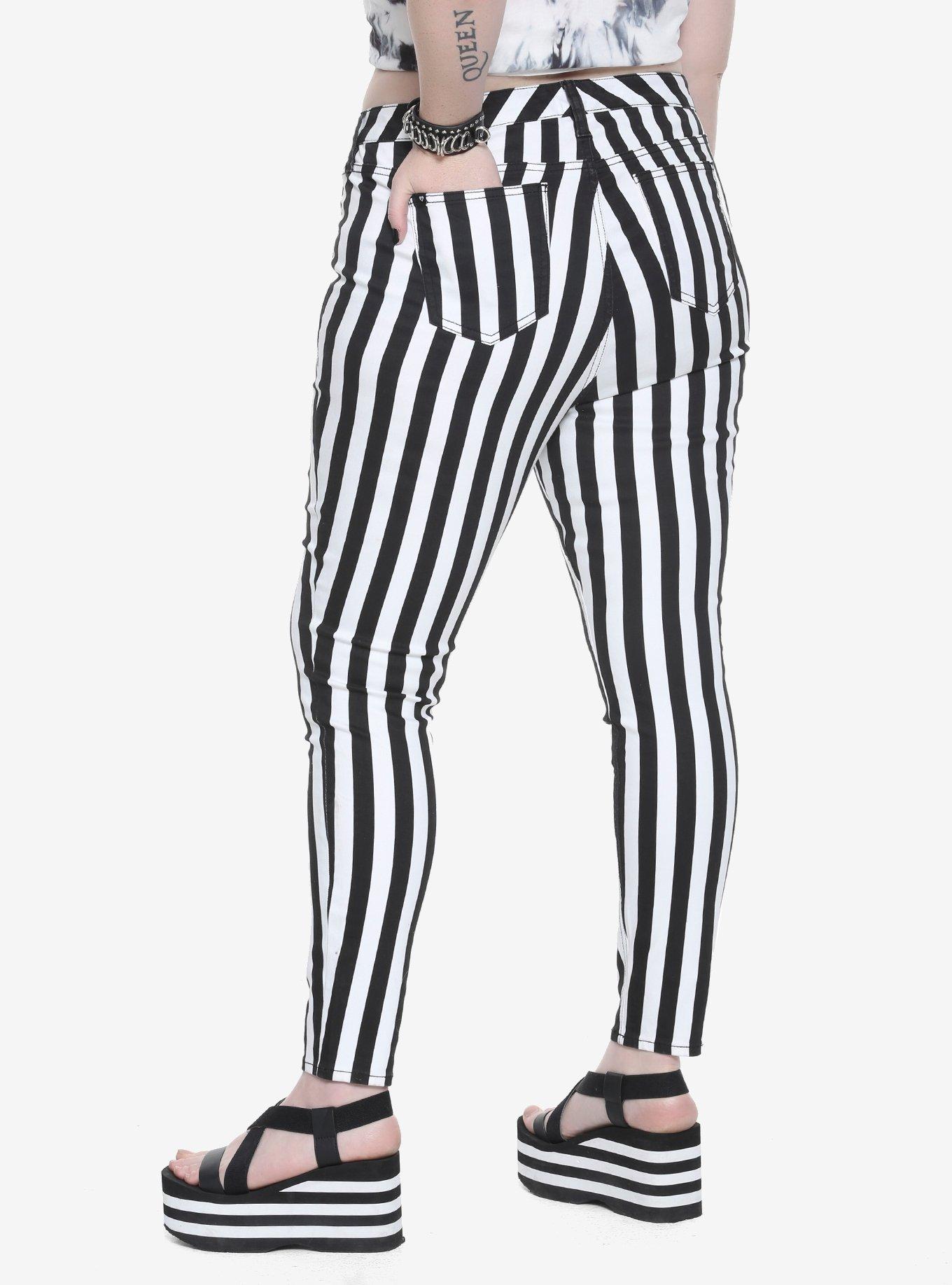 Black and White Striped Pants -  Canada