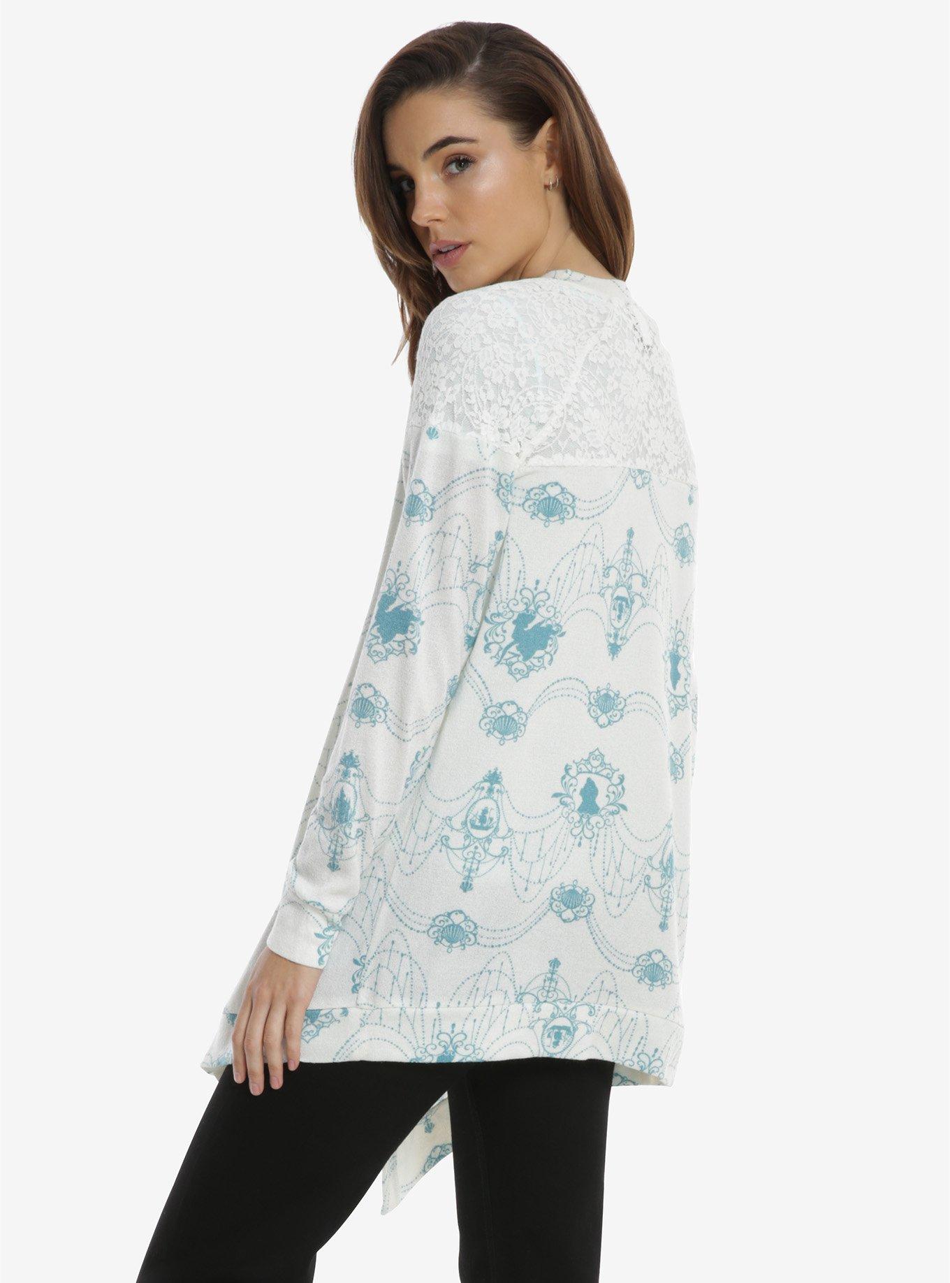 Disney The Little Mermaid Chandelier Drape Cardigan, , alternate