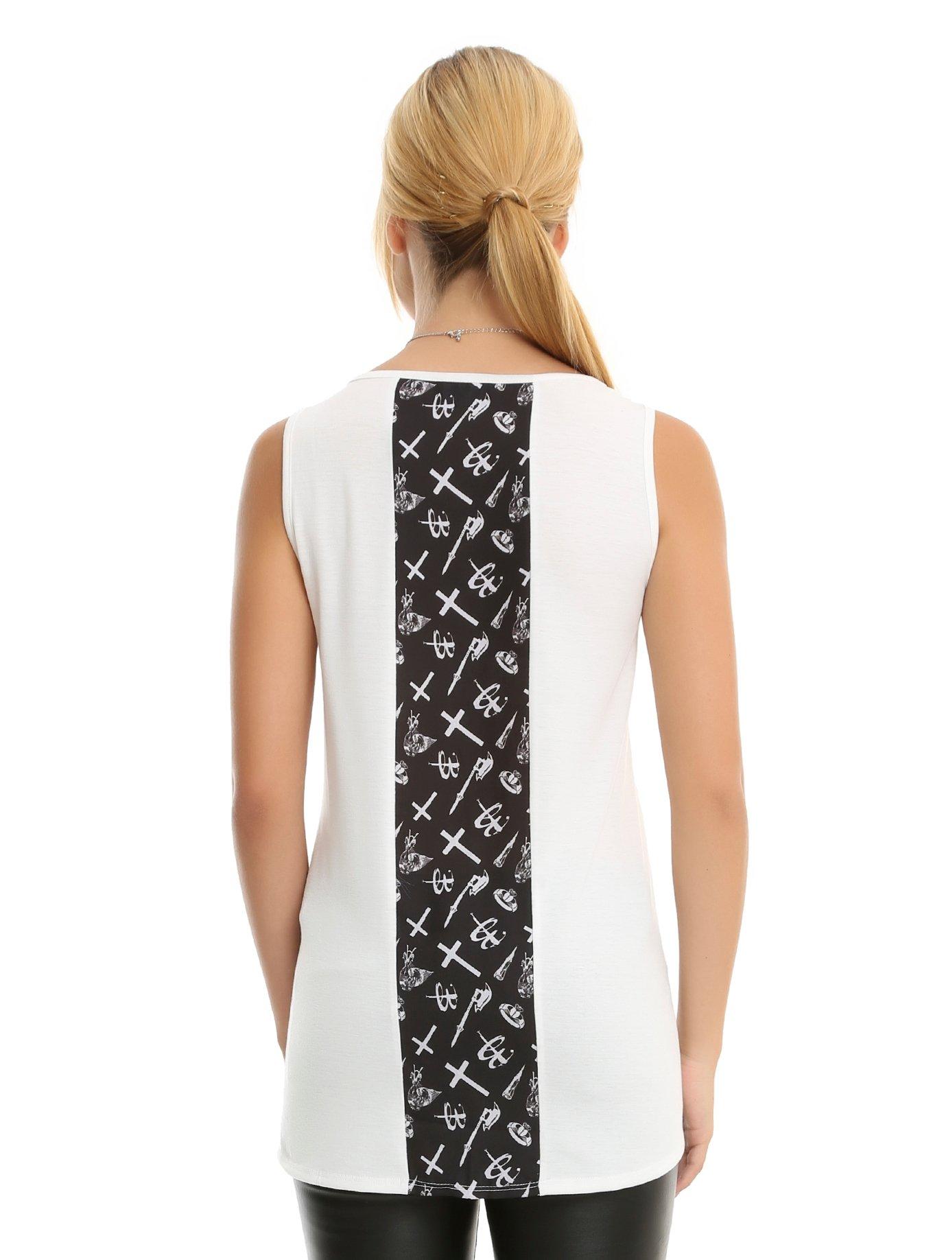 Buffy The Vampire Slayer Beep Me Girls Lace Back Tank Top, , alternate