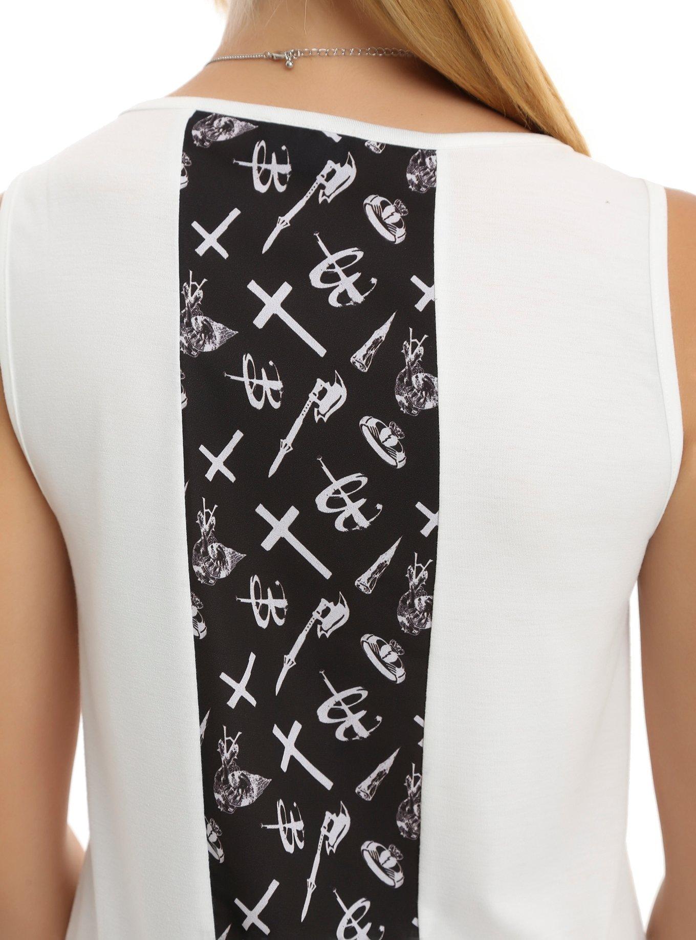 Buffy The Vampire Slayer Beep Me Girls Lace Back Tank Top, , alternate