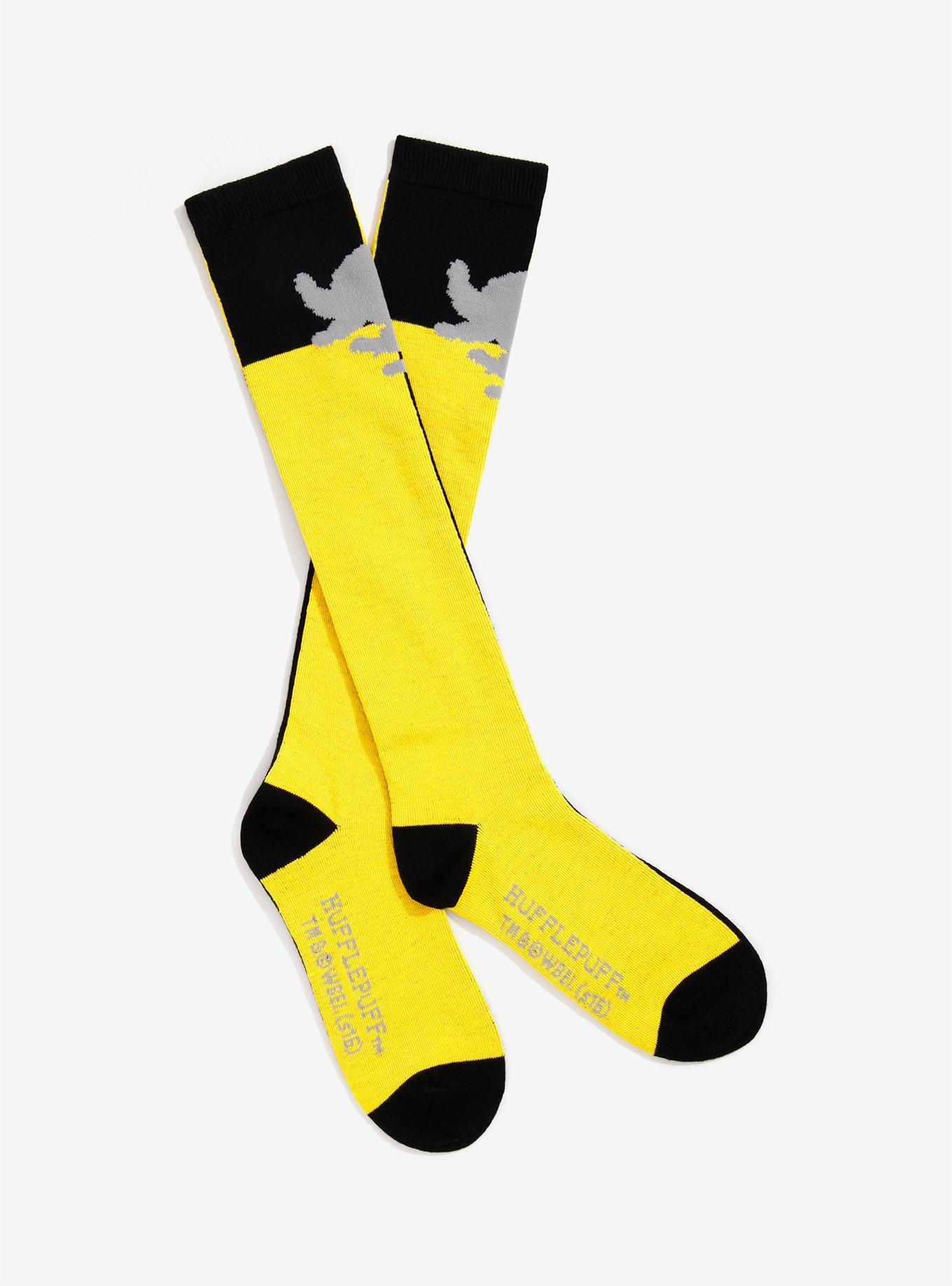 Harry Potter Hufflepuff Knee High Socks, , alternate