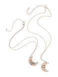Blackheart Rose Gold To The Moon & Back Best Friend Necklace Set, , alternate