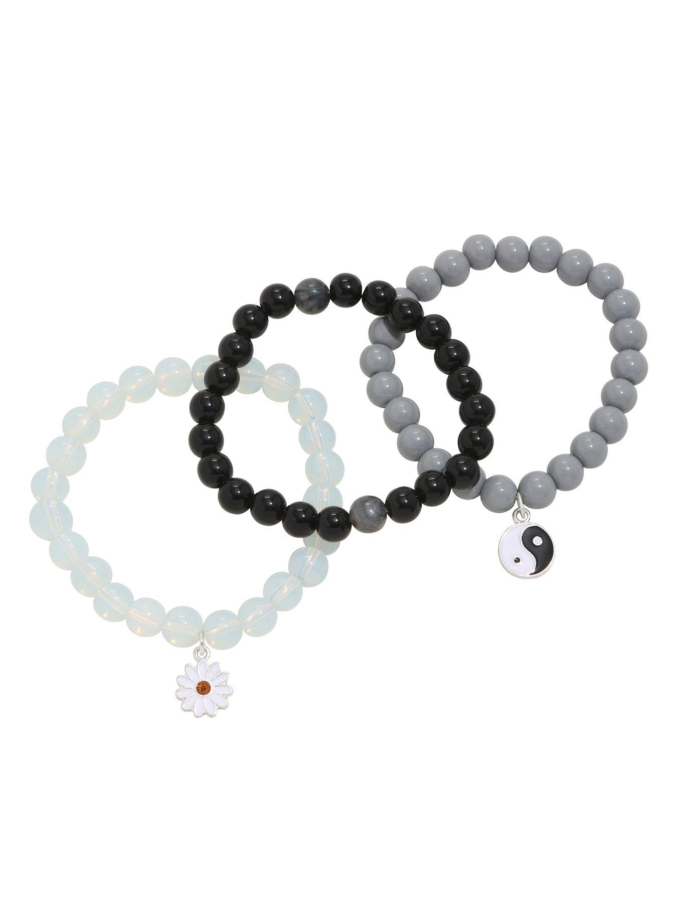 Blackheart 90s Beaded Bracelet Set, , alternate