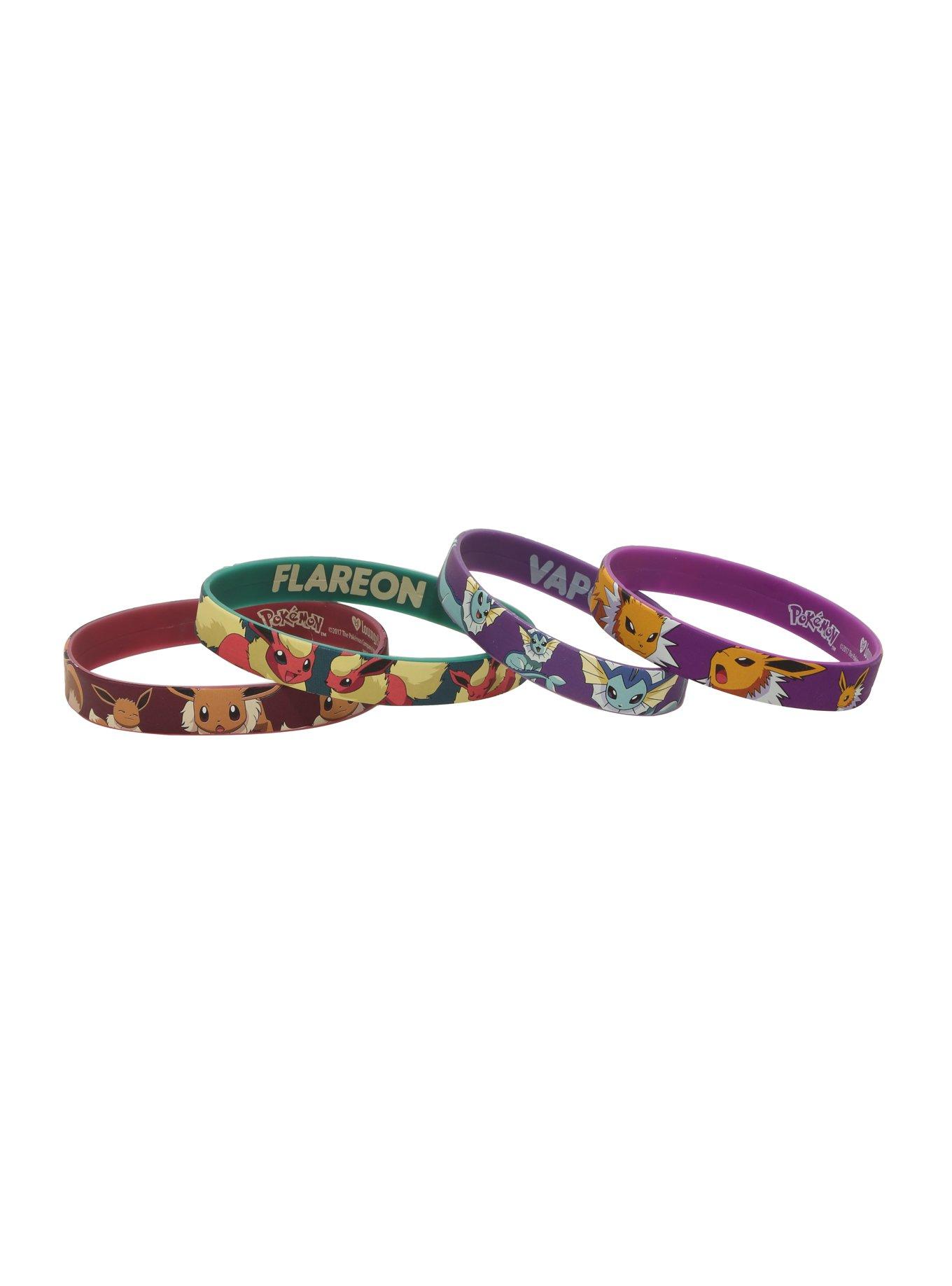 Loungefly Pokemon Rubber Eevee Evolutions Bracelet Set, , alternate