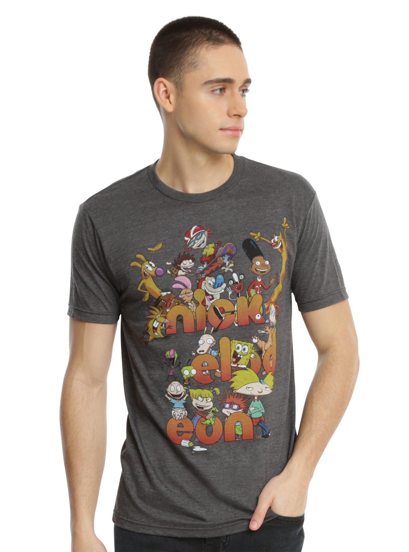 Nickelodeon Retro Characters Logo T-Shirt, , alternate
