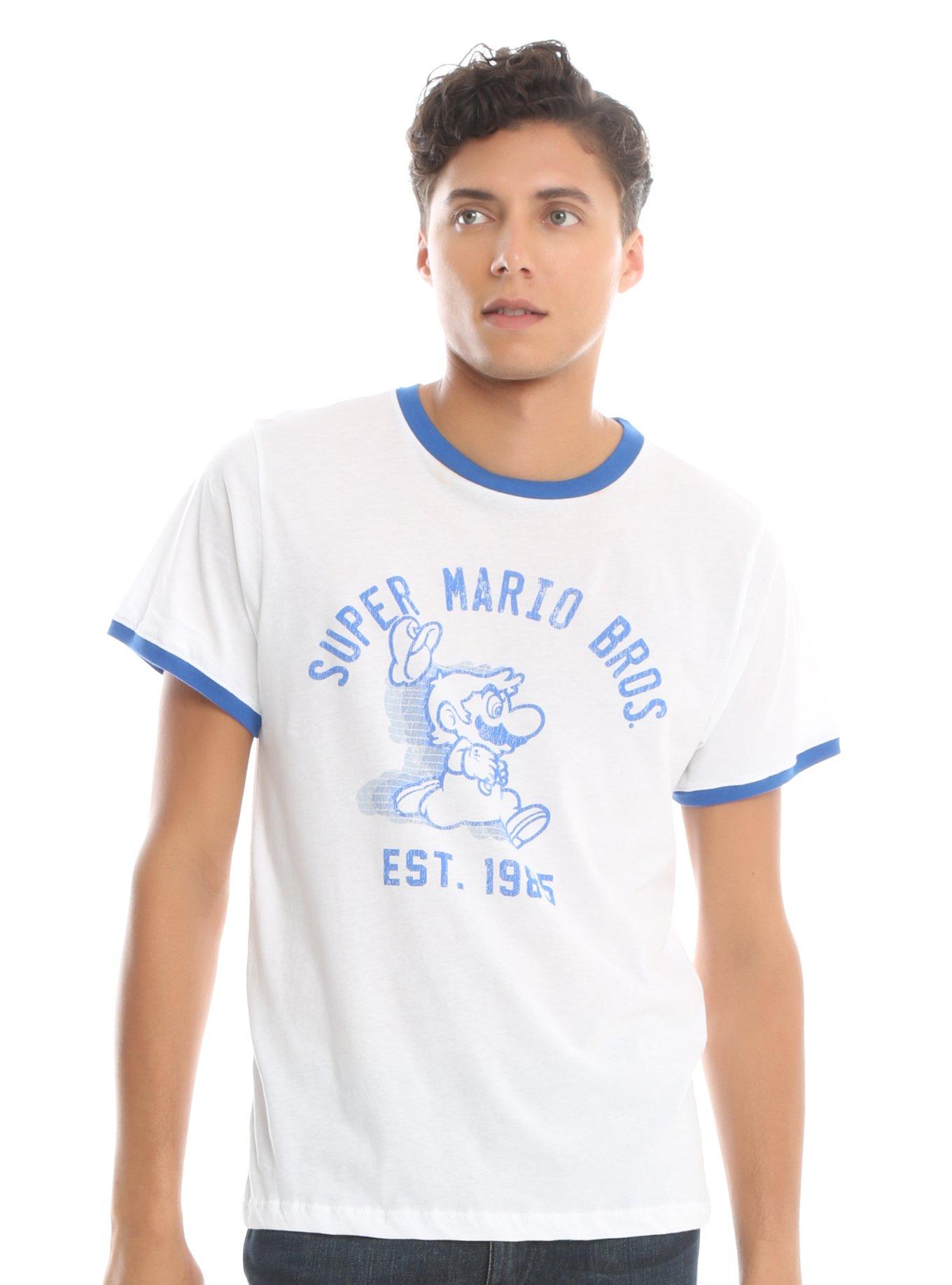 Super Mario Bros. Est. 1985 Ringer T-Shirt, , alternate