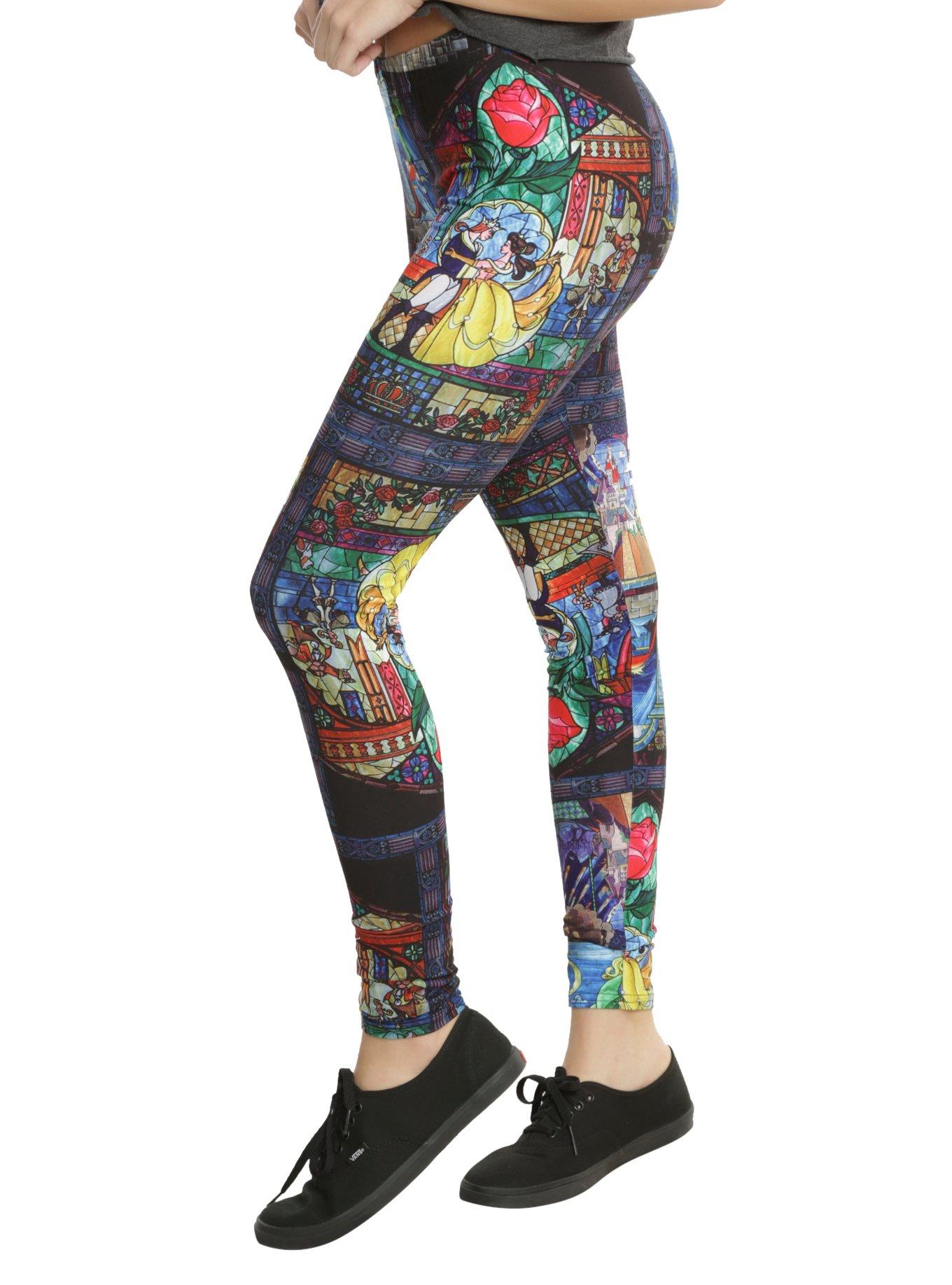 Beauty and the beast leggings 2025 hot topic