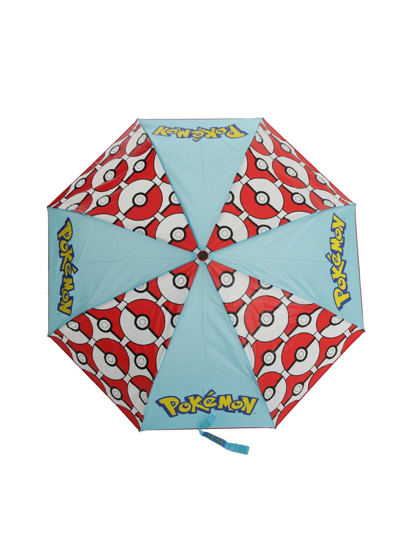 Pokemon Logo Poke Ball Compact Umbrella, , alternate