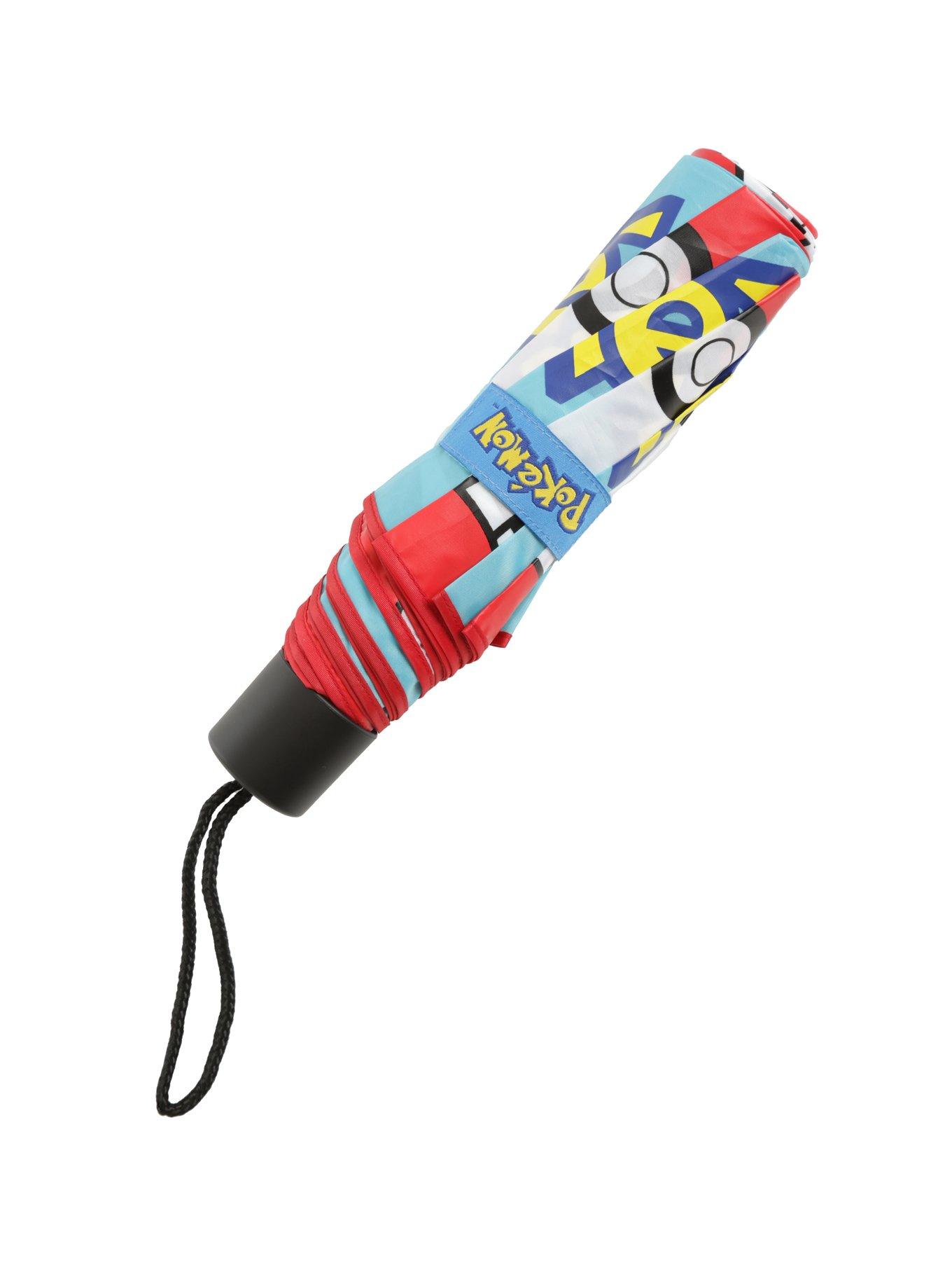 Pokemon Logo Poke Ball Compact Umbrella, , alternate