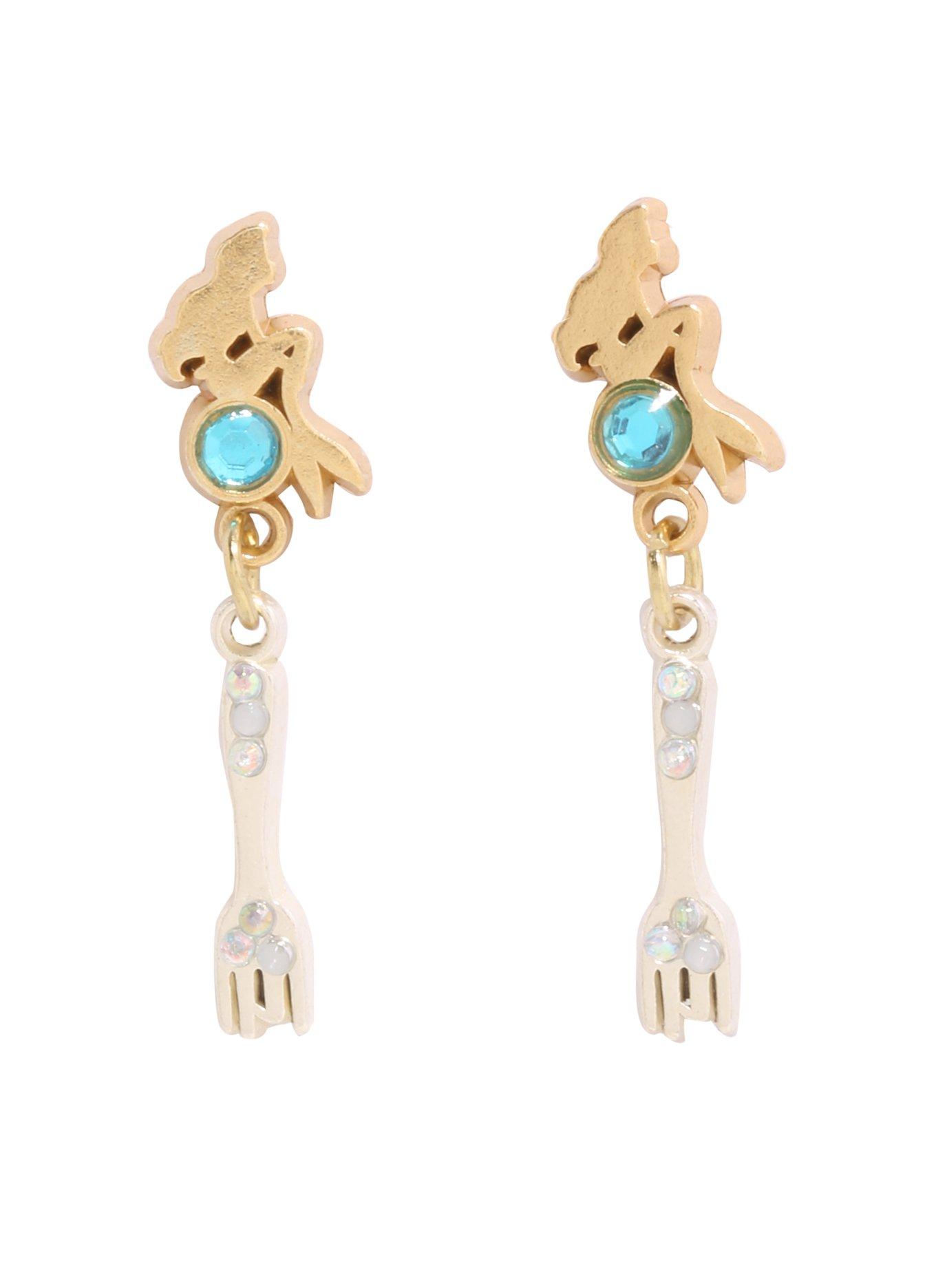 Disney The Little Mermaid Dinglehopper Dangle Earrings, , alternate