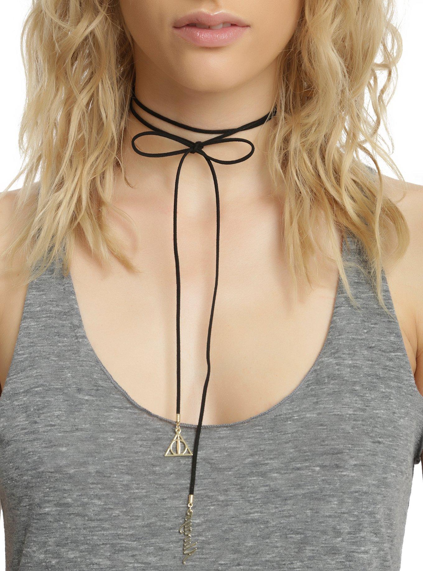 Harry Potter Deathly Hallows Always Lariat Necklace, , alternate